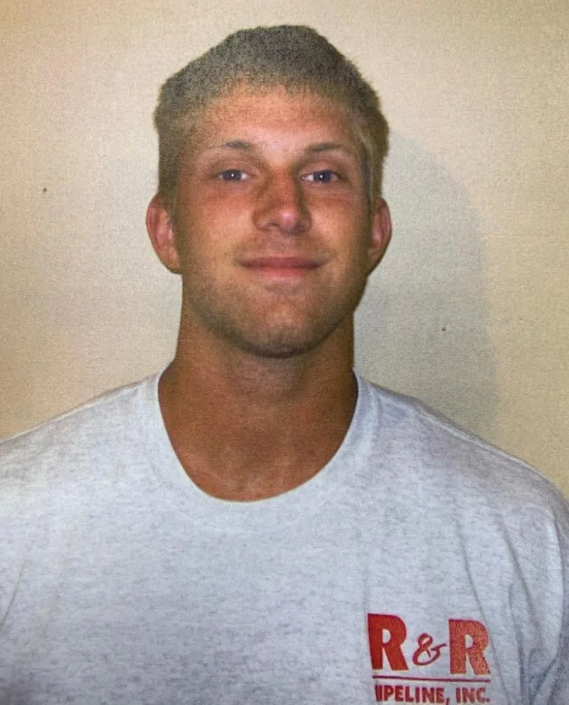 Jacob wearing an R&R Pipeline shirt in his early years at the company